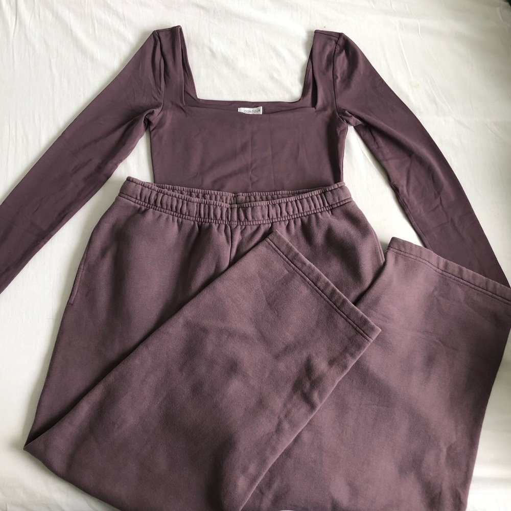 Aritzia Smoked Eggplant Matching Set